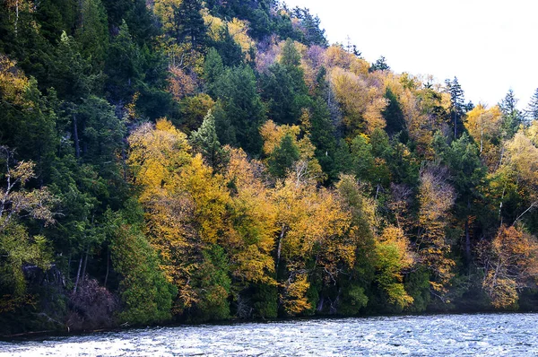 Sonbaharda New England Nehirleri Gölleri Dağları Abd Nin Kuzeydoğu Eyaletlerinin — Stok fotoğraf