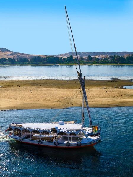 Bezienswaardigheden Nijl Een Nijl Cruise Nijl Rivier Egypte Levenslijn Sinds — Stockfoto