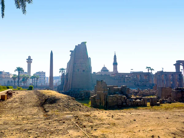 Luxor Temple Είναι Ένα Αιγυπτιακό Συγκρότημα Ναού Που Βρίσκεται Στην — Φωτογραφία Αρχείου