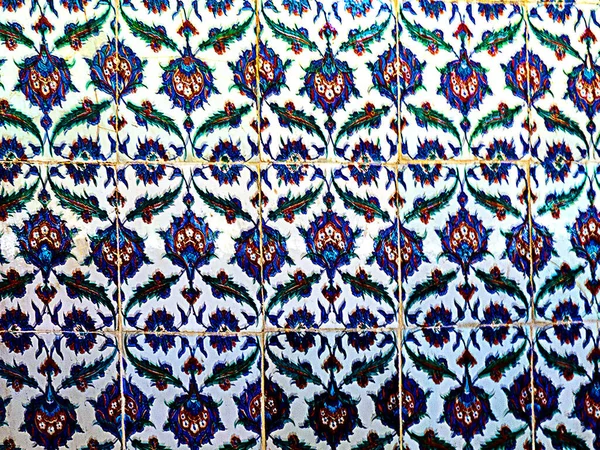 Pottery Tiles Persian Theme Lisbon Portugal — Stock Photo, Image