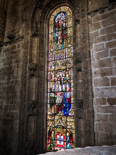 Klášter Klášteře Jeronimos Lisabonu Portugalsko Klášter Jeronimos Byl Zasvěcen Santa — Stock fotografie