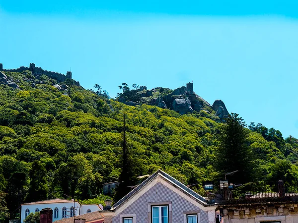 Hrad Sintra Portugal Sintra Letoviskem Podhůří Portugalských Sintra Mountains Nedaleko — Stock fotografie