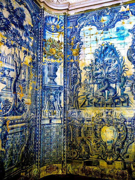 Muralla Azulejos Uno Los Palacios Sintra Portugal Sintra Una Ciudad — Foto de Stock