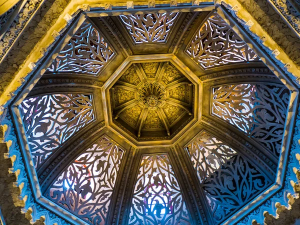 Cúpula Num Dos Palácios Sintra Portugal Sintra Uma Cidade Turística — Fotografia de Stock