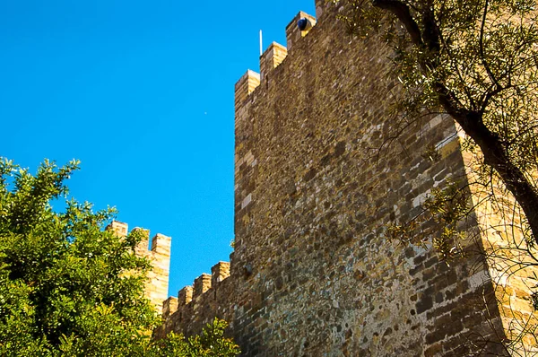 Castle Sao Jorge Saint George Overlooking City Lisbon Capital Portugal — Stock Photo, Image