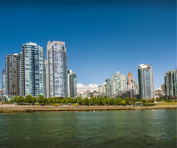 Città Scape Vancouver Nella Columbia Britannica Canada Vancouver Tra Città — Foto Stock