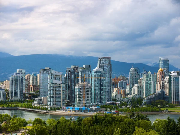 Město Scape Vancouver Britské Kolumbii Kanada Vancouver Jedním Nejmladších Měst — Stock fotografie