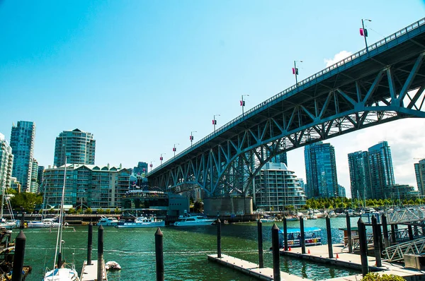 City Scape Vancouver British Columbia Canada Vancouver Een Bruisende Zeehaven — Stockfoto
