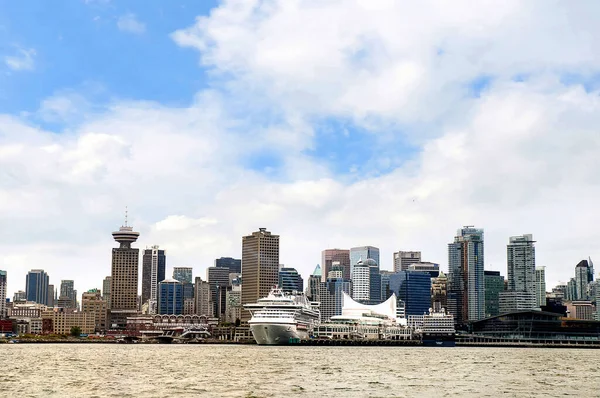 Город Скайп Ванкувере Британской Колумбии Канада Ванкувер Шумный Морской Порт — стоковое фото