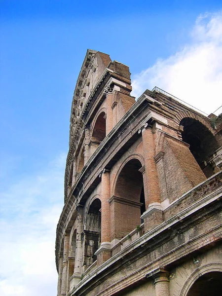 Coliseo Fue Anfiteatro Flavio Construido Por Vespasiano Que Fue Lago —  Fotos de Stock