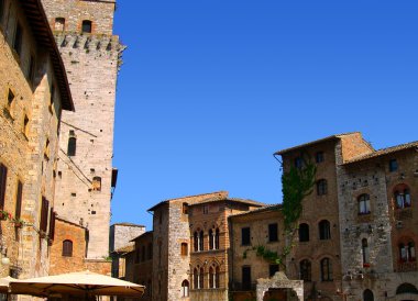 Ortaçağ kenti san Gimignano Toskana İtalya Floransa yakınlarında