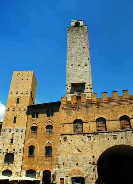 Die mittelalterlichen türme von san gimignano in der toskana italien — Stockfoto