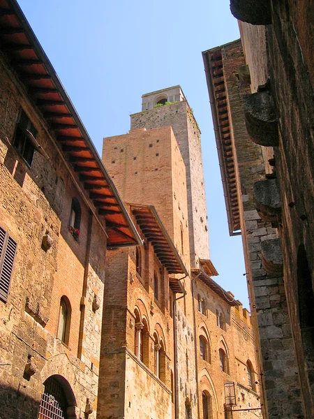 Die mittelalterlichen türme von san gimignano in der toskana italien — Stockfoto