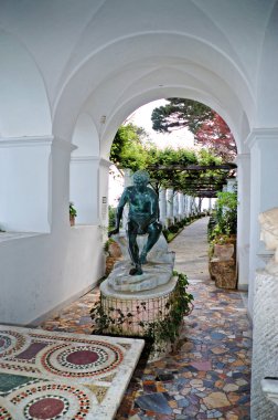 The Villa San Michele at Anacapri on the island of Capri in Italy clipart