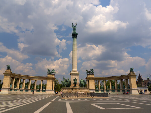 Heroes Square in Budapest The Capital of Hungary Europe