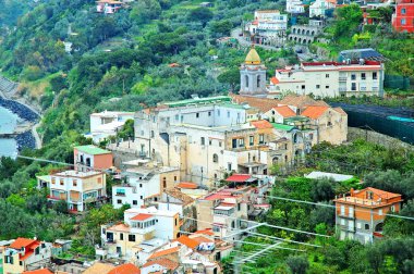 amalfi köyü sahili muhtemelen priano İtalya