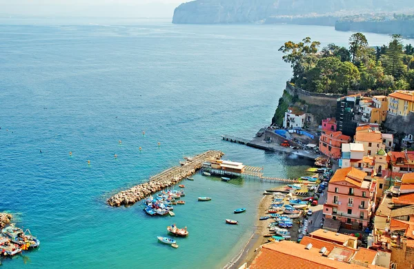 Marina Grande o antigo porto de pesca de Sorrento Itália — Fotografia de Stock