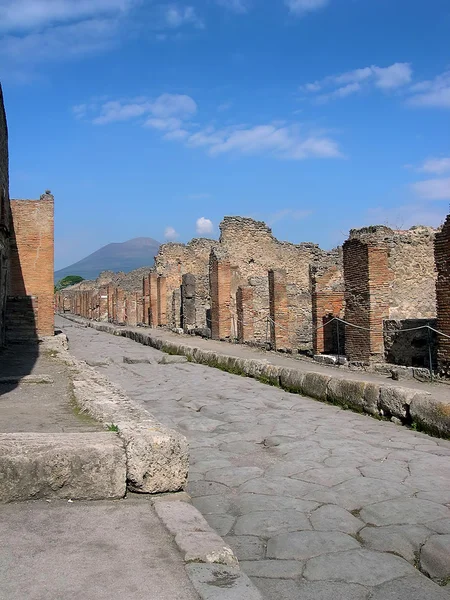 Зруйнований місто Помпеї в Італії — стокове фото