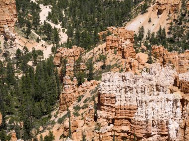 brycecanyon hoodoos, Rüzgar, su ve buz erozyon Nehri'nin oluşturduğu denilen onun jeolojik yapılar nedeniyle ayırt edici ve ürkütücü ve sık sık tuhaf lakebed tortul kayaçlar Bunlar