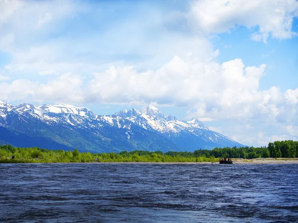 Grand teton Nationaalpark is een Nationaalpark in de Verenigde Staten gelegen in Noordwest wyoming, — Stockfoto