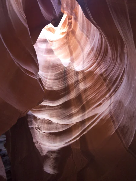 Sandstone interior of Upper Antelope Canyon, Navajo Nation Reservation, Arizona, — Stock Photo, Image