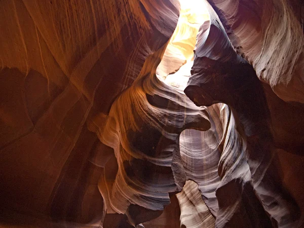 Sandstone interior of Upper Antelope Canyon, Navajo Nation Reservation, Arizona, — Stock Photo, Image