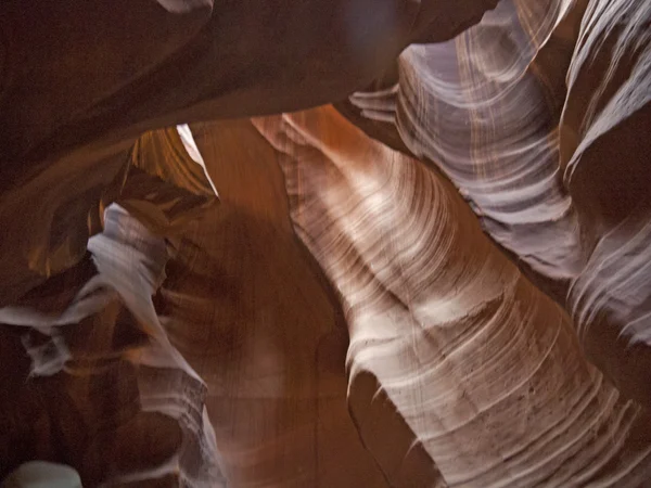 Sandstone interior of Upper Antelope Canyon, Navajo Nation Reservation, Arizona, — Stock Photo, Image