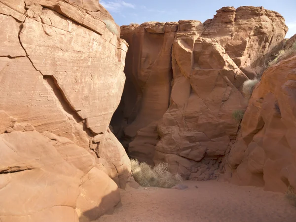 Sandstone interior of Upper Antelope Canyon, Navajo Nation Reservation, Arizona, — Stock Photo, Image