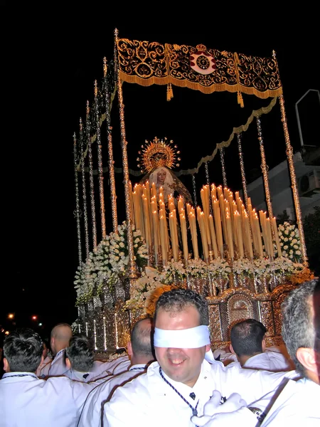 Påsk processioner på costa del sol Spanien — Stockfoto