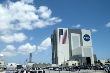 The Vehicle Assembly Building (VAB) at the Kennedy Space Centre, Cape Canaveral, Florida, USA clipart