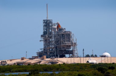 Uzay İstasyonu Cape Canaveral, Florida ABD üzerinden son Servisi seyahatini tarafından Atlantis mekik kalkış