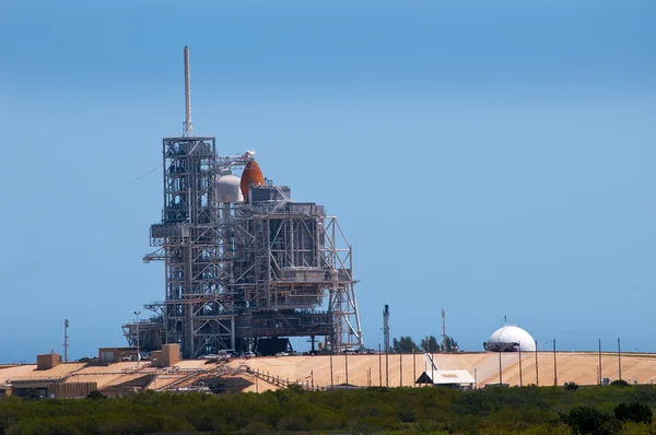 Starten av slutliga skytteln resa till rymdstationen av Atlantis shuttle craft från Cape Canaveral i Florida Usa — Stockfoto