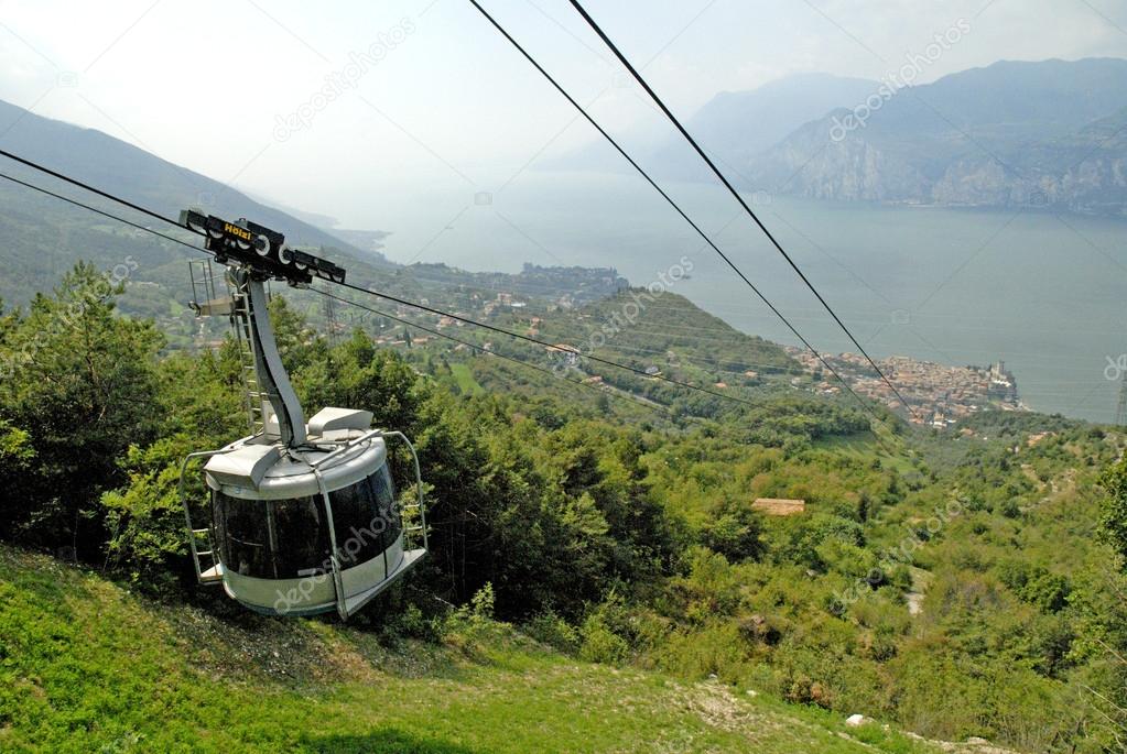 The summit of Monte Baldo above Malcesine on the shores of Lake Garda in Northern Italy