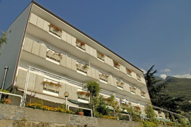 Malcesine garda Gölü Kuzey İtalya üzerinde