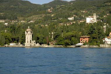 Gardone Riviera on Lake Garda Italy clipart