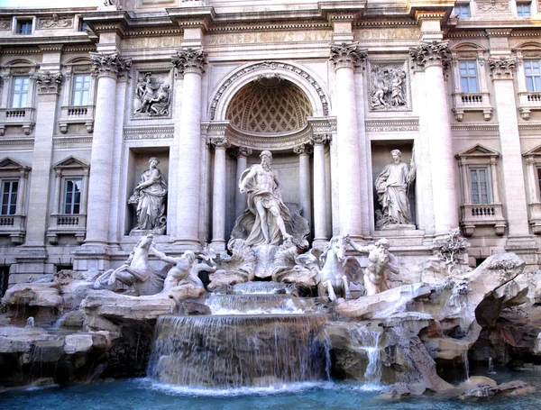 De Trevifontein in Rome Italië — Stockfoto