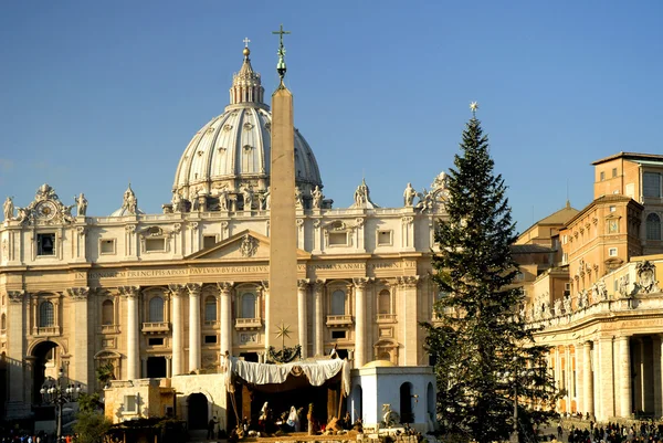 Plaza de San Pedro y Basílica de Roma Italia —  Fotos de Stock