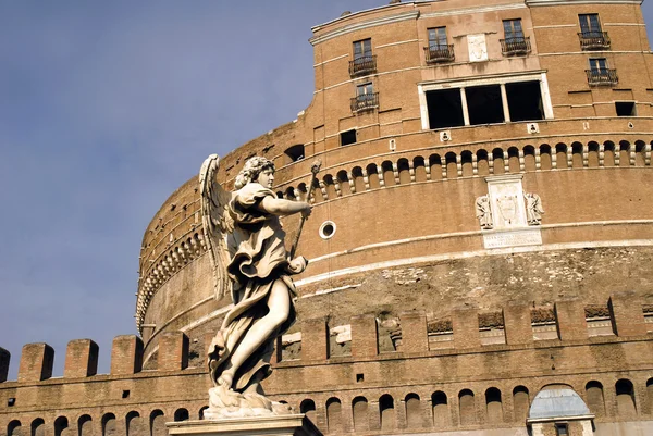 Το Castel Santangelo στις όχθες του ποταμού Τίβερη στη Ρώμη Ιταλία — Φωτογραφία Αρχείου