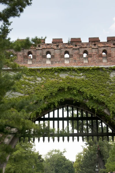 Castelo de Vajdahunyad no Parque da Cidade em Budapeste Hungria — Fotografia de Stock