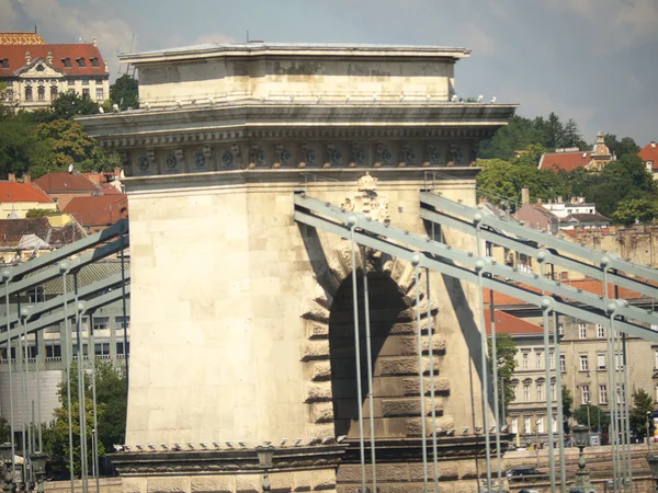 Floden Donau genom Budapest Ungern — Stockfoto