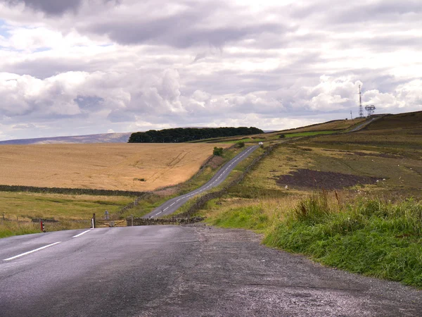 Die grenze zwischen lancashire und yorkshire in england — Stockfoto