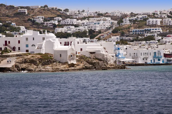Chora la ville principale de l'île de Mykonos dans les îles Grecques — Photo