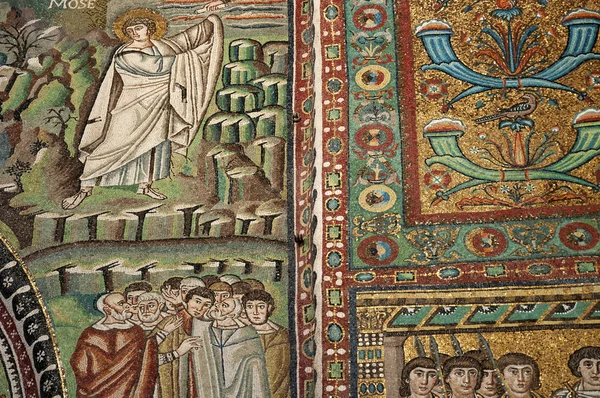 10th century Mosaics in church in Ravenna Italy Royalty Free Stock Photos