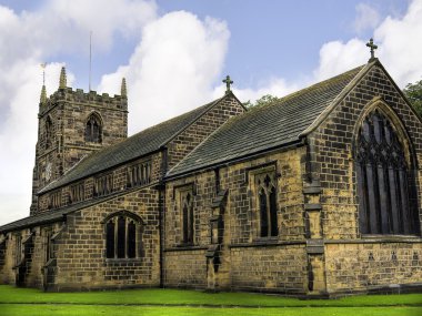 Tüm azizler Kilisesi Kuzey İngiltere'nin Batı Yorkshire'da bir kaplıca kenti olan Ilkley.