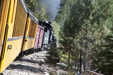 Durango Silverton Colorado ABD dar hat demiryolu