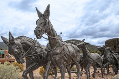 Sculpture in Sante Fe New Mexico clipart