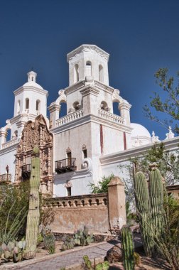 San Xavier del Bac İspanyol Katolik misyon Tucson Arizona
