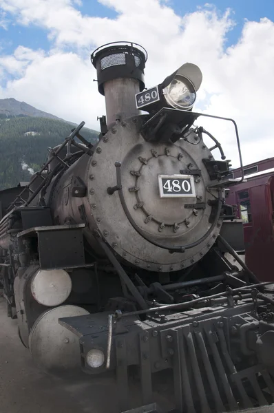 Den smalspåriga järnvägen från Durango till Silverton i Colorado Usa — Stockfoto
