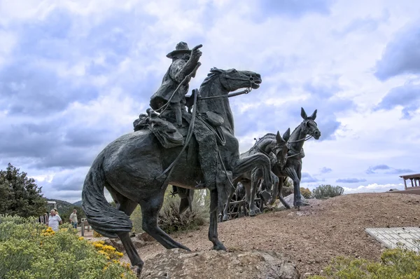 Sculpture in Sante Fe New Mexico — Stock Photo, Image