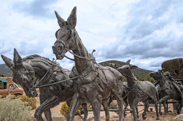 Sculpture in Sante Fe New Mexico — Stock Photo, Image